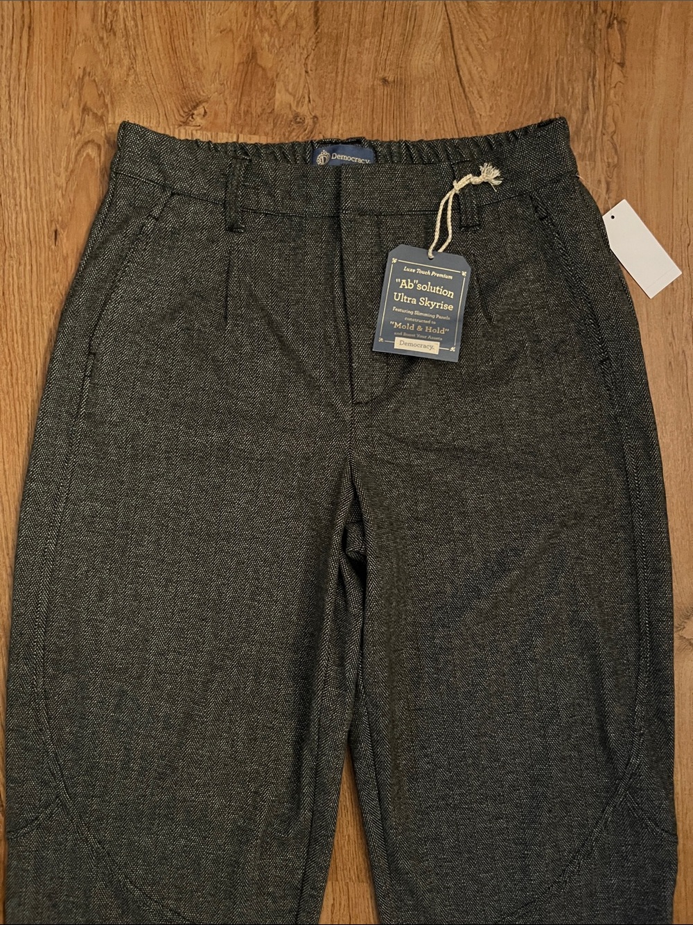 NWT Democracy “Ab” Solution Ultra Skyrise Round Up Barrel Pants - Picture 3 of 11